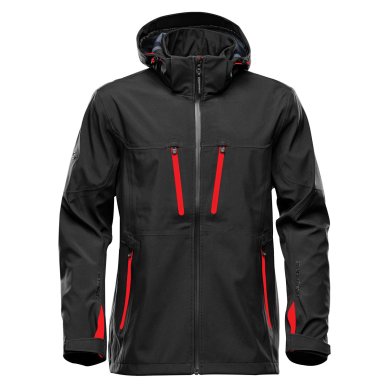 Men's Patrol Softshell, black/red