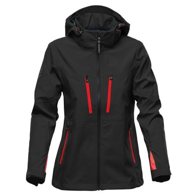 Women's Patrol Softshell, black/red