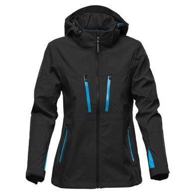 Women's Patrol Softshell, black/electric blue