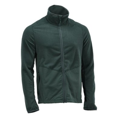 Mikrofleece tröja med blixtlås Herr | Skogsgrön